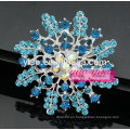 Flor de copo de nieve broche de flores de cristal starburst